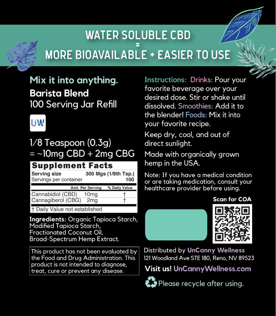 Water-Soluble CBD Powder – UnCanny Wellness